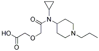 2-[2-(CYCLOPROPYL(1-PROPYLPIPERIDIN-4-YL)AMINO)-2-OXOETHOXY]ACETIC ACID Struktur