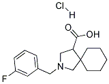 2-(3-FLUORO-BENZYL)-2-AZA-SPIRO[4.5]DECANE-4-CARBOXYLIC ACID HYDROCHLORIDE Struktur