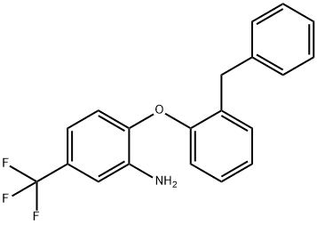 2-(2-BENZYLPHENOXY)-5-(TRIFLUOROMETHYL)ANILINE Struktur