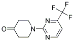 1-[4-(TRIFLUOROMETHYL)-2-PYRIMIDINYL]TETRAHYDRO-4(1H)-PYRIDINONE Struktur