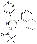 1-(2,2-DIMETHYLPROPANOYL)-3-(PYRIDIN-4-YL)-4-(QUINOLIN-4-YL)-(1H)-PYRAZOLE Struktur