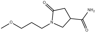 1-(3-METHOXYPROPYL)-5-OXOPYRROLIDINE-3-CARBOXAMIDE Struktur