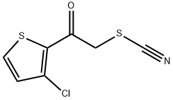 2-(3-CHLORO-2-THIENYL)-2-OXOETHYL THIOCYANATE Struktur