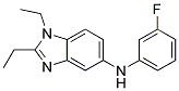 (1,2-DIETHYL-1H-BENZOIMIDAZOL-5-YL)-(3-FLUORO-PHENYL)-AMINE Struktur