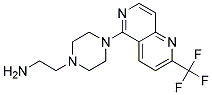 2-(4-[2-(TRIFLUOROMETHYL)-1,6-NAPHTHYRIDIN-5-YL]PIPERAZIN-1-YL)ETHANAMINE Struktur