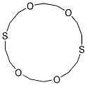 1,10-Dithio-18-crown-6 Struktur