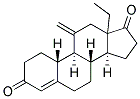 13-ethyl-11-methylene-gon-4(5)-ene-3,17-dione Struktur