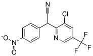 2-[3-Chloro-5-(trifluoromethyl)pyridin-2-yl]-2-(4-nitrophenyl)acetonitrile Struktur