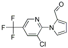 1-[3-Chloro-5-(trifluoromethyl)pyridin-2-yl]-1H-pyrrole-2-carboxaldehyde Struktur