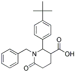 1-Benzyl-2-[4-(tert-butyl)phenyl]-6-oxopiperidine-3-carboxylic acid Struktur