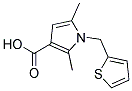 2,5-Dimethyl-1-(thien-2-ylmethyl)pyrrole-3-carboxylic acid Struktur