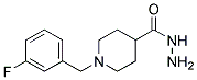 1-(3-Fluorobenzyl)piperidine-4-carbohydrazide Struktur