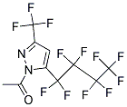 1-Acetyl-5-(nonafluorobutyl)-3-(trifluoromethyl)-1H-pyrazole Struktur