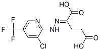 2-[3-Chloro-5-(trifluoromethyl)pyridin-2-ylhydrazono]pentanedioic acid Struktur