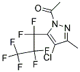 1-Acetyl-4-chloro-5-(heptafluoropropyl)-3-methyl-1H-pyrazole Struktur