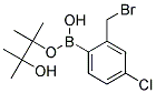 2-(Bromomethyl)-4-chlorobenzeneboronic acid, pinacol ester Struktur