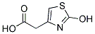2-(2-hydroxythiazol-4-yl)acetic acid Struktur
