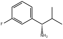 (1S)-1-(3-fluorophenyl)-2-methylpropylamine Struktur