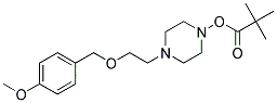 2,2-DIMETHYL-PROPIONIC ACID 4-[2-(4-METHOXY-BENZYLOXY)-ETHYL]-PIPERAZIN-1-YL ESTER Struktur