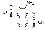 1-Hydroxy-2-Aminoaphthalene-4,8-Disulphonic Acid Struktur