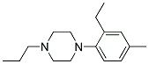 1-(2-Ethyl-4-Methylphenyl)-4-Propylpiperazine Struktur