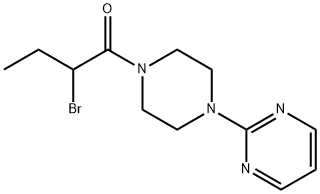 2-[4-(2-Bromobutanoyl)Piperazin-1-Yl]Pyrimidine Struktur