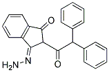 2-Diphenylacetylindan-1.3-Dione-1-Hydrazone Struktur