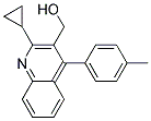 2-Cyclopropyl-4-(4-Methylphenyl)-3-Hydroxymethylquinoline Struktur