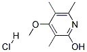 2-Hydroxy Methyl 3,5-Dimethyl 4-Methoxy Pyridine Hydrochloride Struktur