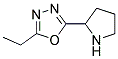 2-ethyl-5-pyrrolidin-2-yl-1,3,4-oxadiazole Struktur