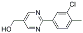 [2-(3-chloro-4-methylphenyl)pyrimidin-5-yl]methanol Struktur