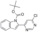 2-(6-Chloro-pyrimidin-4-yl)-indole-1-carboxylic acid tert-butyl ester Struktur