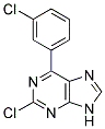 2-chloro-6-(3-chlorophenyl)-9H-purine Struktur