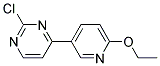 2-Chloro-4-(6-ethoxy-pyridin-3-yl)-pyrimidine Struktur