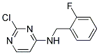 2-chloro-N-(2-fluorobenzyl)pyrimidin-4-amine Struktur