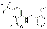 (2-Methoxy-benzyl)-(2-nitro-4-trifluoromethyl-phenyl)-amine Struktur