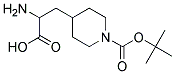 2-amino-3-[1-(tert-butoxycarbonyl)piperidin-4-yl]propanoic acid Struktur