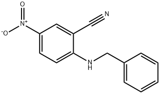 2-Benzylamino-5-nitro-benzonitrile Struktur