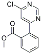 2-(6-Chloro-pyrimidin-4-yl)-benzoic acid methyl ester Struktur