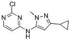 2-chloro-N-(3-cyclopropyl-1-methyl-1H-pyrazol-5-yl)pyrimidin-4-amine Struktur