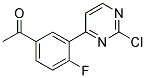 1-[3-(2-Chloro-pyrimidin-4-yl)-4-fluoro-phenyl]-ethanone Struktur