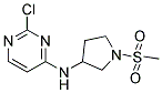 2-chloro-N-[1-(methylsulfonyl)pyrrolidin-3-yl]pyrimidin-4-amine Struktur