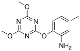 2-(4,6-DIMETHOXY-1,3,5-TRIAZIN-2-YLOXY)-5-METHYLANILINE Struktur