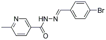 2'-(4-BROMOBENZYLIDENE)-6-METHYLNICOTINOHYDRAZIDE Struktur