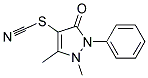 2,3-DIMETHYL-5-OXO-1-PHENYL-3-PYRAZOLIN-4-YLTHIOCYANATE Struktur