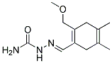 2-METHOXYMETHYL-4,5-DIMETHYL-1,4-CYCLOHEXADIENECARBALDEHYDESEMICARBAZONE Struktur