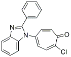 2-CHLORO-5-(2-PHENYL-1-BENZIMIDAZOLYL)-2,4,6-CYCLOHEPTATRIEN-1-ONE Struktur