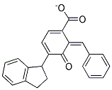 2-BENZYLIDENE-3-OXO-4-INDANYLBENZOATE Struktur