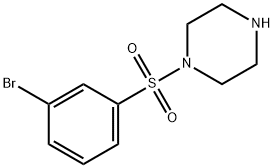 1-(3-Bromo-benzenesulfonyl)-piperazine Struktur