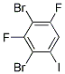 2,4-Dibromo-3,5-difluoroiodobenzene Struktur